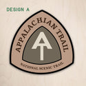 AT - Appalachian Trail Wood Sign