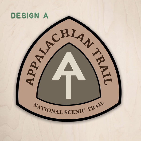 AT - Appalachian Trail Wood Sign