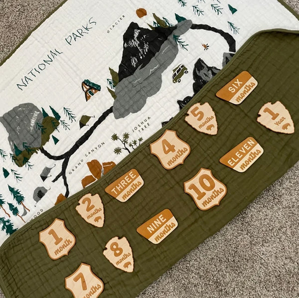 Twelve Month Baby Milestones - Outdoor Mix Design