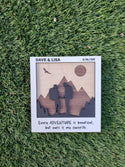 Adventure Couple Silhouette Wood in Polaroid Frame