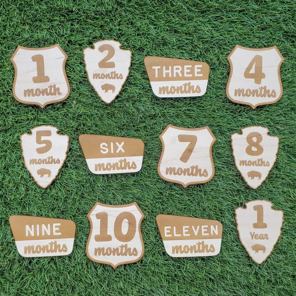 Twelve Month Baby Milestones - Outdoor Mix Design