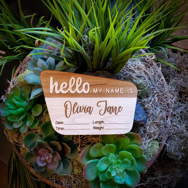 National Forest Baby Announcement Keepsake