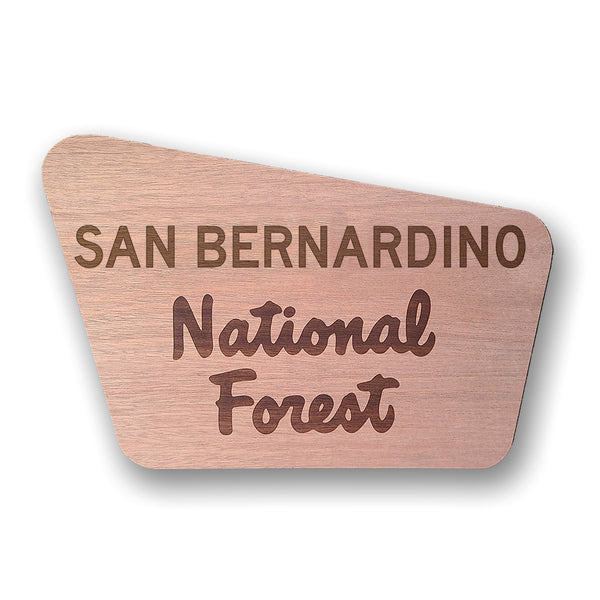 National Forest Wood Sign - Mahogany