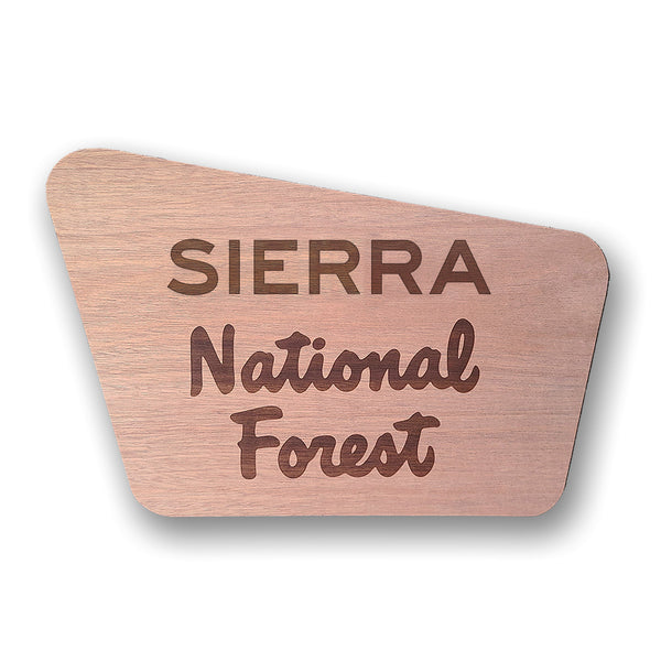National Forest Wood Sign - Mahogany