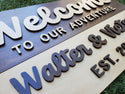 Large National Forest Wood Sign