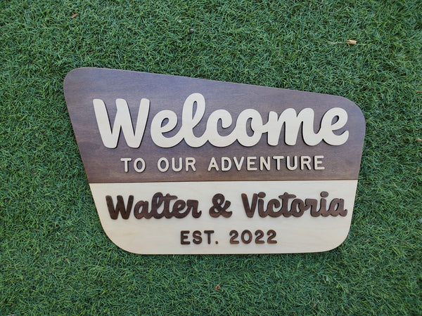 Large National Forest Wood Sign