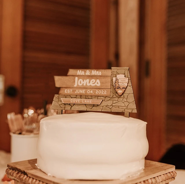 National Forest Park Sign Cake Topper v1