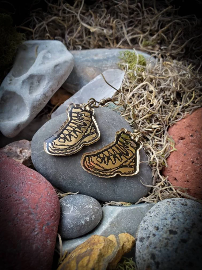 Hiking Boot Earrings