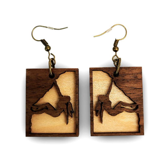 Rock Climber - Square Bouldering Earrings