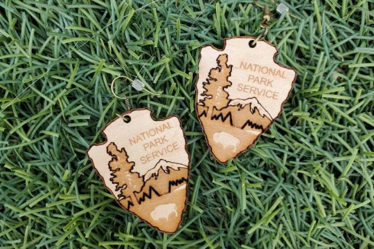 National Park Service Wood Earrings