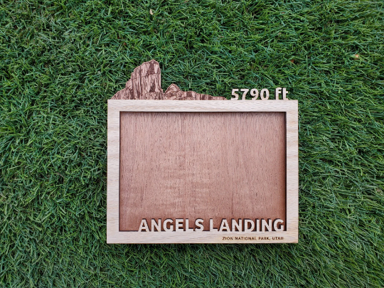 Angels Landing Wood Picture Frame  Zion, Utah