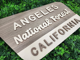California Angeles National Forest Sign