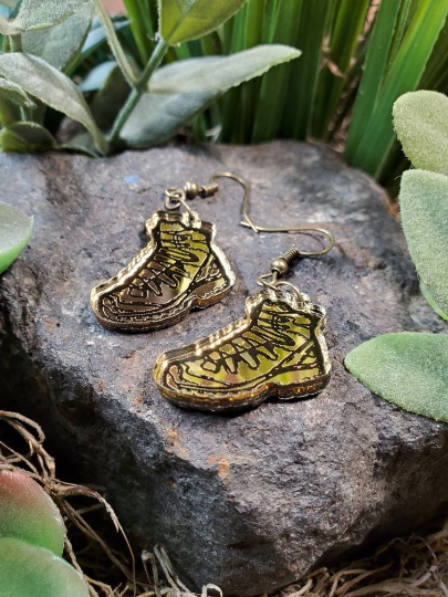 Hiking Boot Earrings