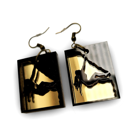 Rock Climber - Square Bouldering Earrings