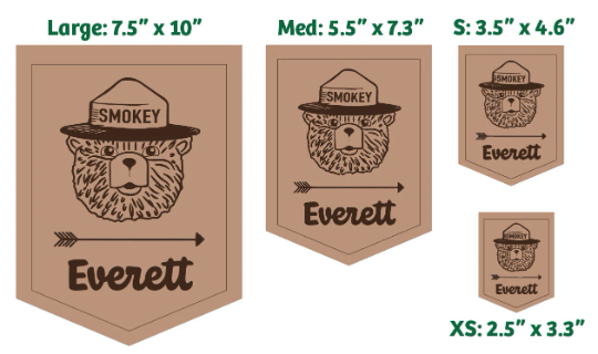 Smokey the Bear Wood Banner - Custom