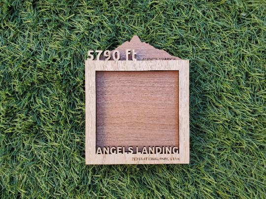 Angels Landing Wood Picture Frame  Zion, Utah