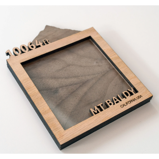 Mt. Baldy Summit Wood Picture Frame, California