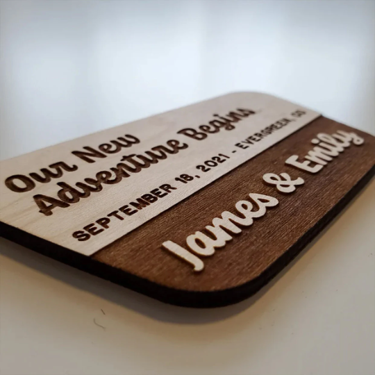 National Forest Sign Save the Dates  Party Favors (Qty 10) - Personalized