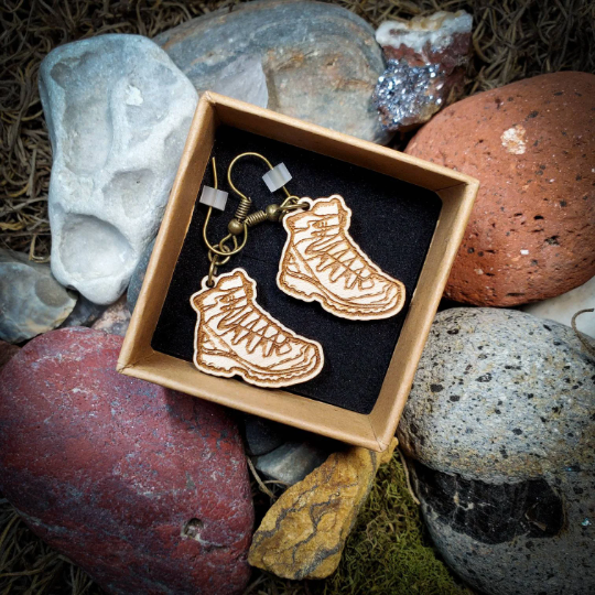 Hiking Boot Earrings