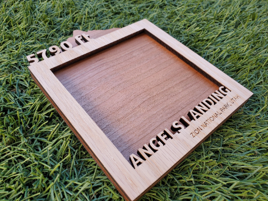 Angels Landing Wood Picture Frame  Zion, Utah