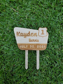 Personalized National Forest Sign Birthday Cake Topper