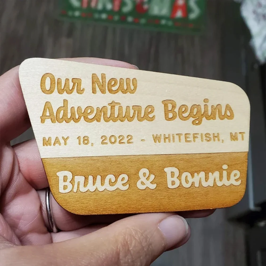 National Forest Sign Save the Dates  Party Favors (Qty 10) - Personalized