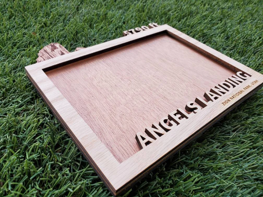 Angels Landing Wood Picture Frame  Zion, Utah