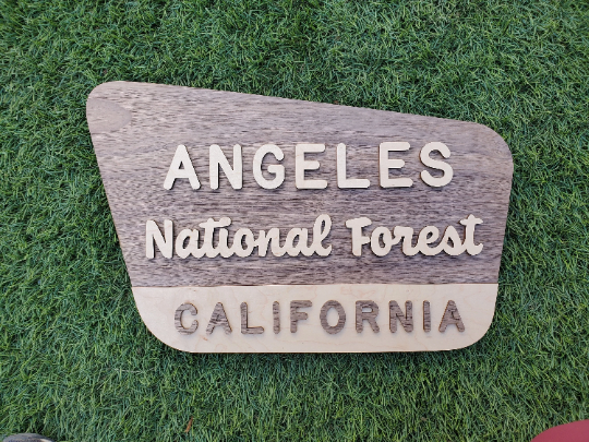 California Angeles National Forest Sign
