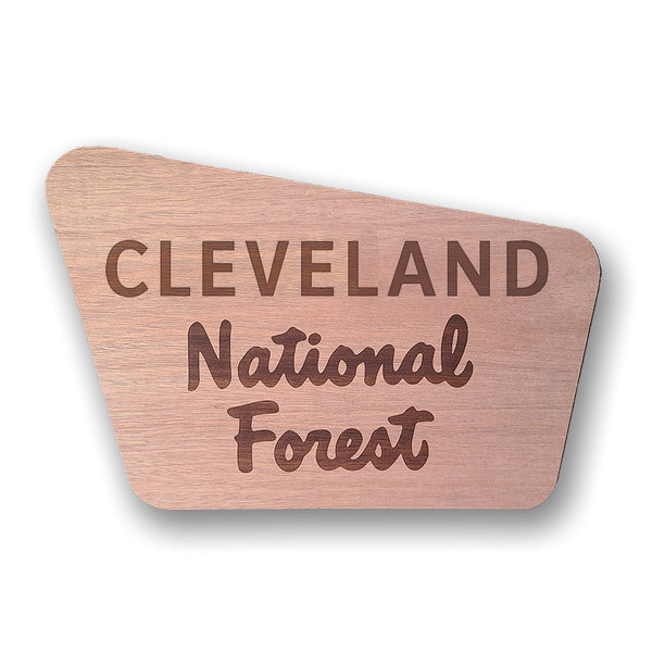 National Forest Wood Sign - Mahogany