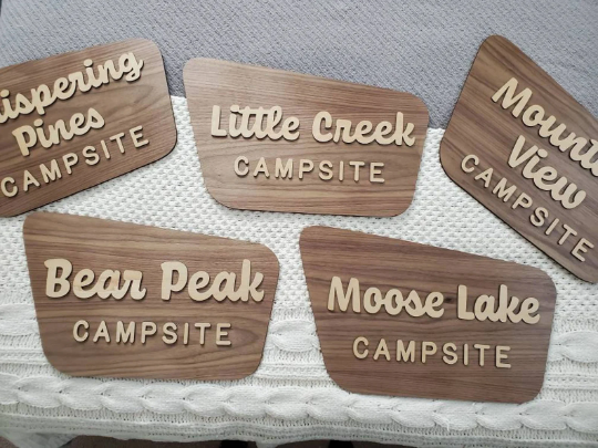 National Forest Wood Sign - Walnut