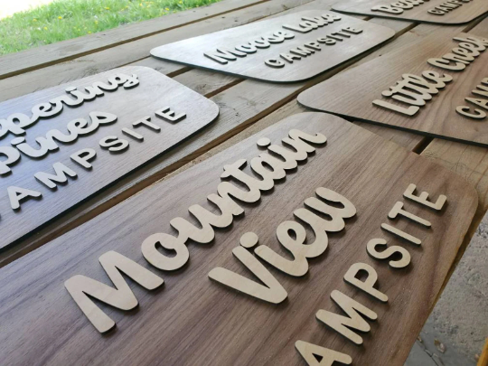 National Forest Wood Sign - Walnut