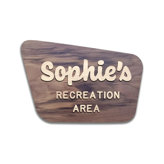 National Forest Wood Sign - Walnut