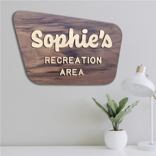 National Forest Wood Sign - Walnut
