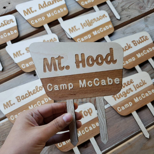 National Forest Wedding Party Table Signs (Qty 10)