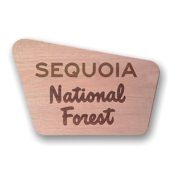 National Forest Wood Sign - Mahogany