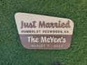 "Just Married" National Forest Wood Sign