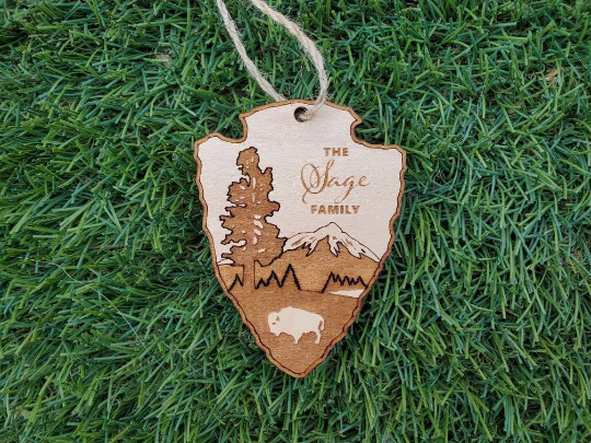 National Park Service Wood Tree Ornament