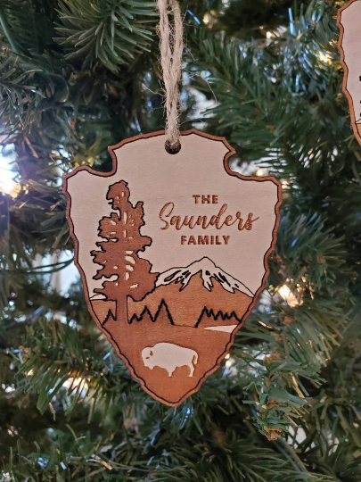 National Park Service Wood Tree Ornament