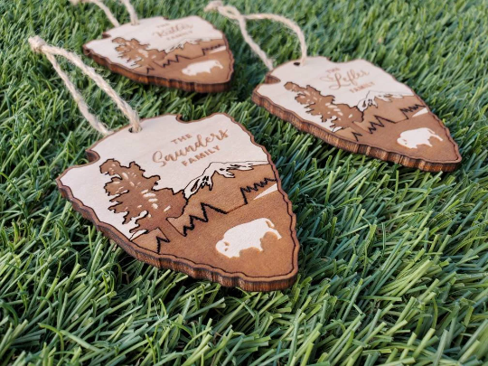 National Park Service Wood Tree Ornament