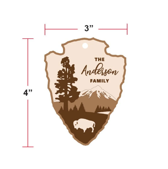 National Park Service Wood Tree Ornament
